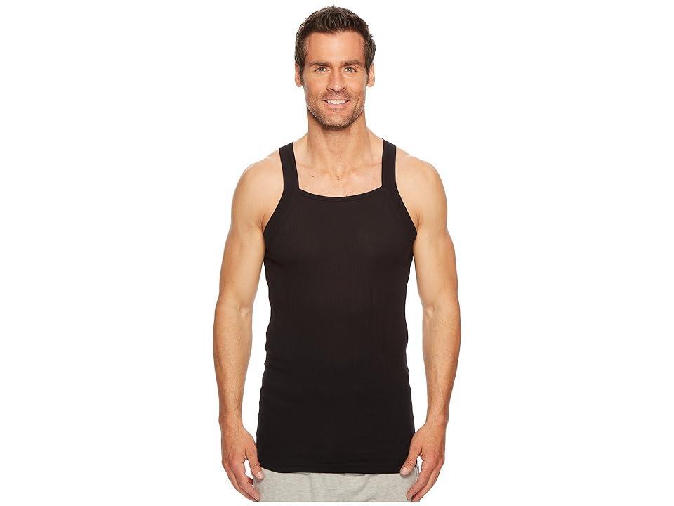 Mens 2-Pack Ribbed Cotton Tank Top Product Image