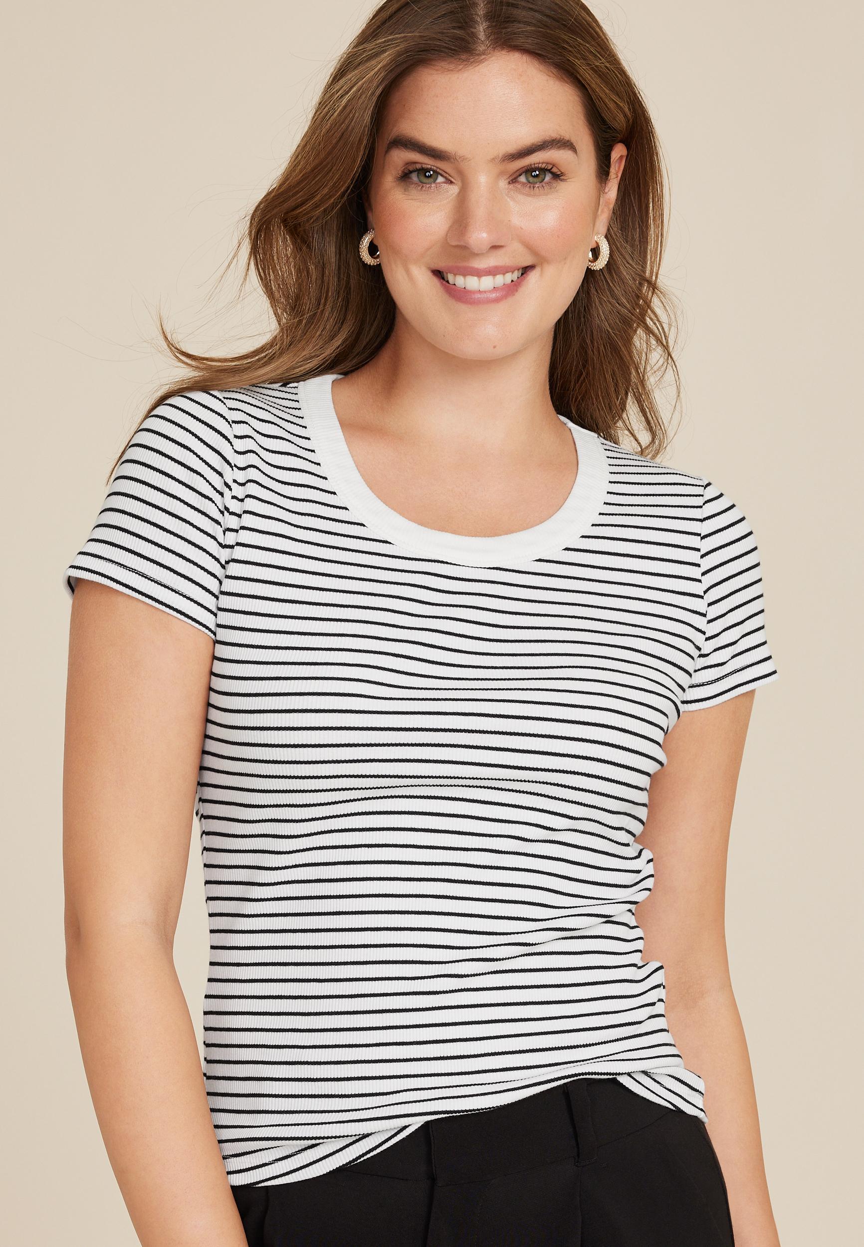 24/7 Jordan Striped Scoop Neck Tee Product Image