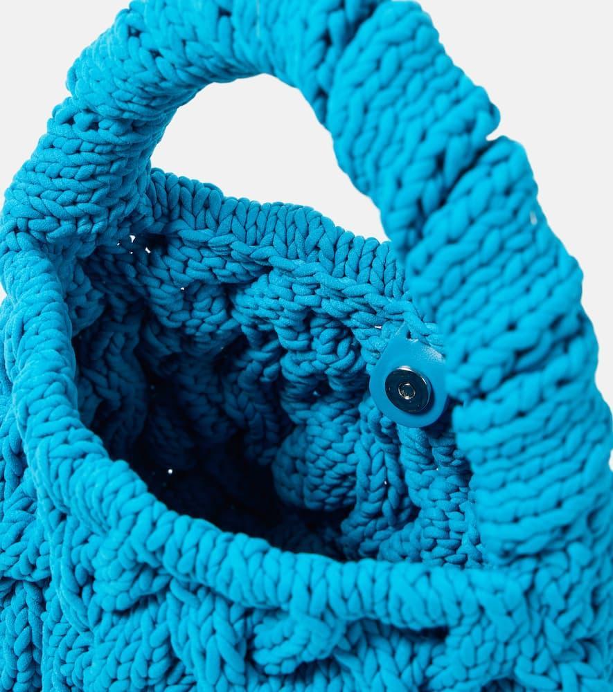 JW ANDERSON Blue Cable Knit Bag Product Image