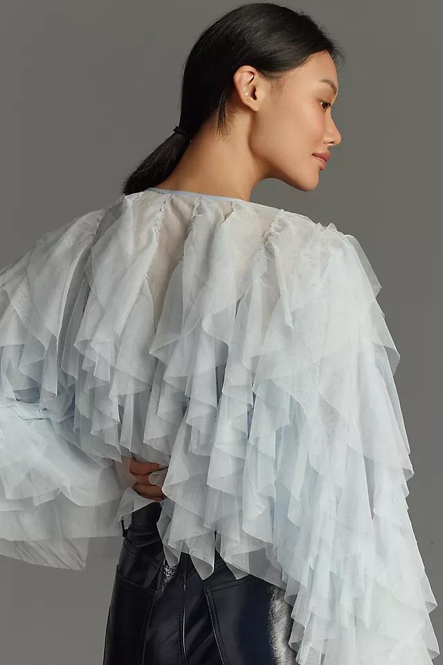 By Anthropologie Tulle Bomber Jacket Product Image