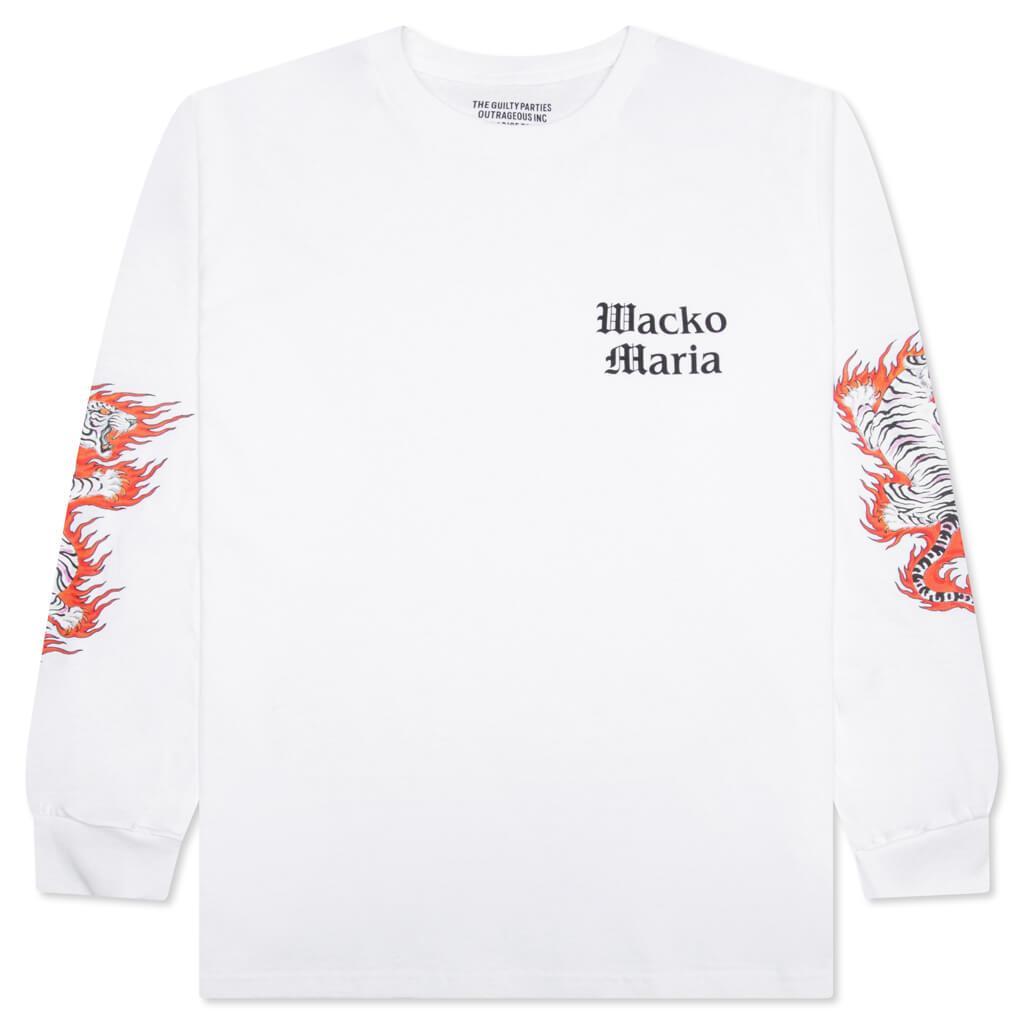 Tim Lehi Crewneck L/S T-Shirt Type-1 - White Male Product Image