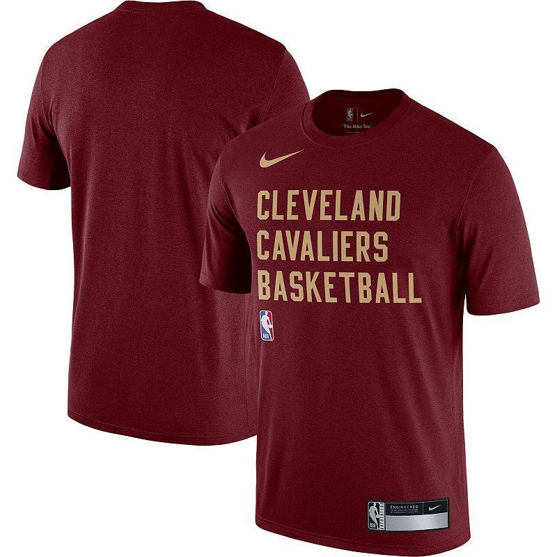 Mens Nike Wine Cleveland Cavaliers 2023/24 Sideline Legend Performance Practice T-Shirt Product Image