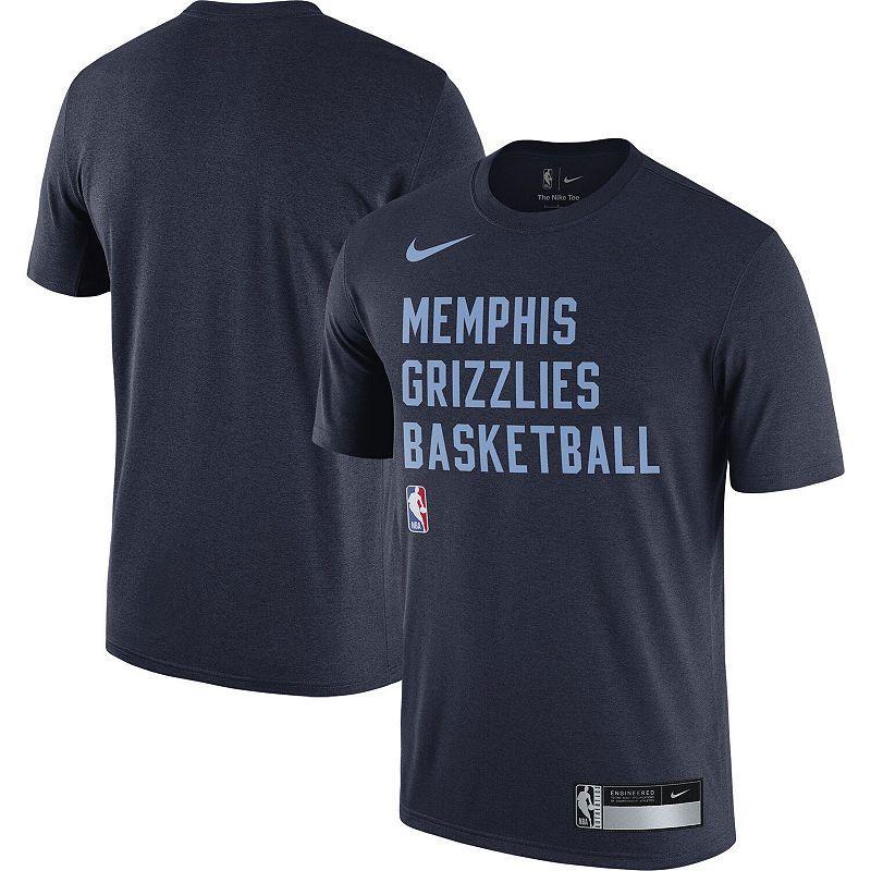 NIKE Men's  Navy Memphis Grizzlies 2023/24 Sideline Legend Performance Practice T-shirt Product Image