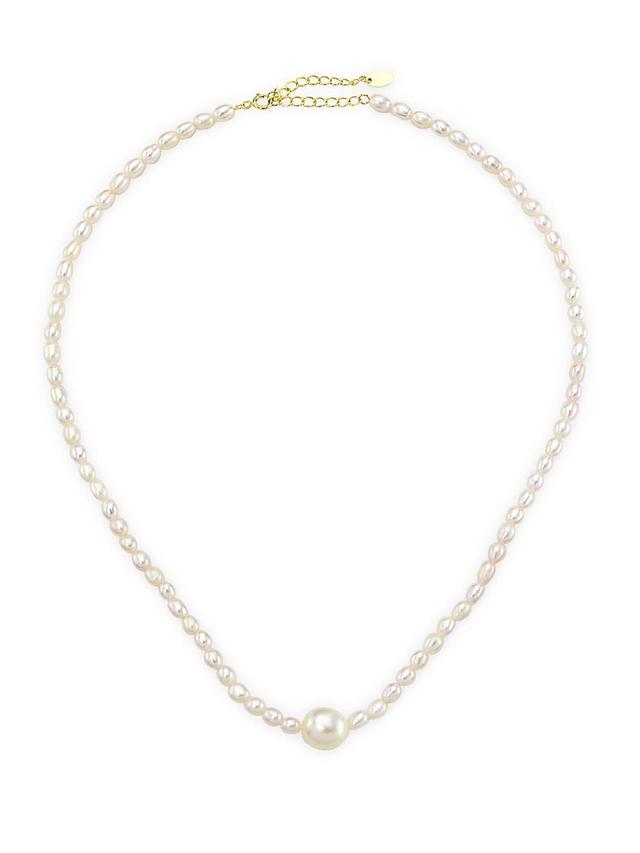 Womens Giselle 14K-Gold-Plated & Freshwater Pearl Necklace Product Image