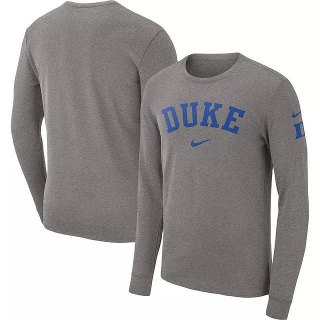 Mens Nike Heather Gray Georgia Bulldogs Arch 2-Hit Long Sleeve T-Shirt Product Image