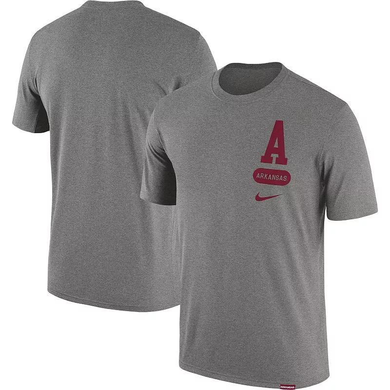 Mens Nike Heather Gray Michigan State Spartans Campus Letterman Tri-Blend T-Shirt Product Image