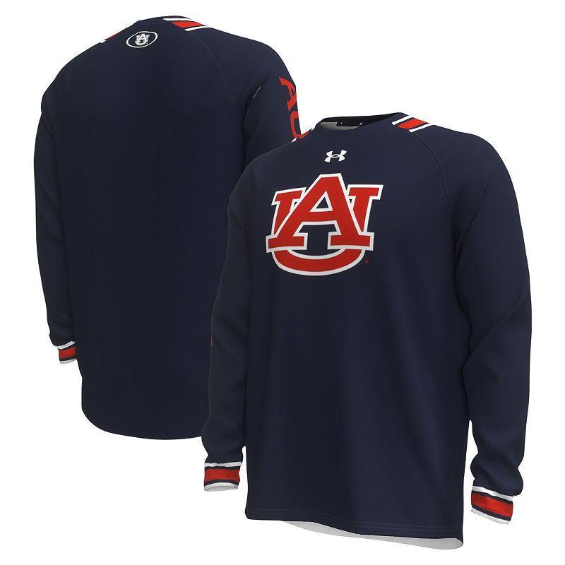 Mens Under Armour Auburn Tigers ShooterRaglan Long Sleeve T-Shirt Blue Product Image