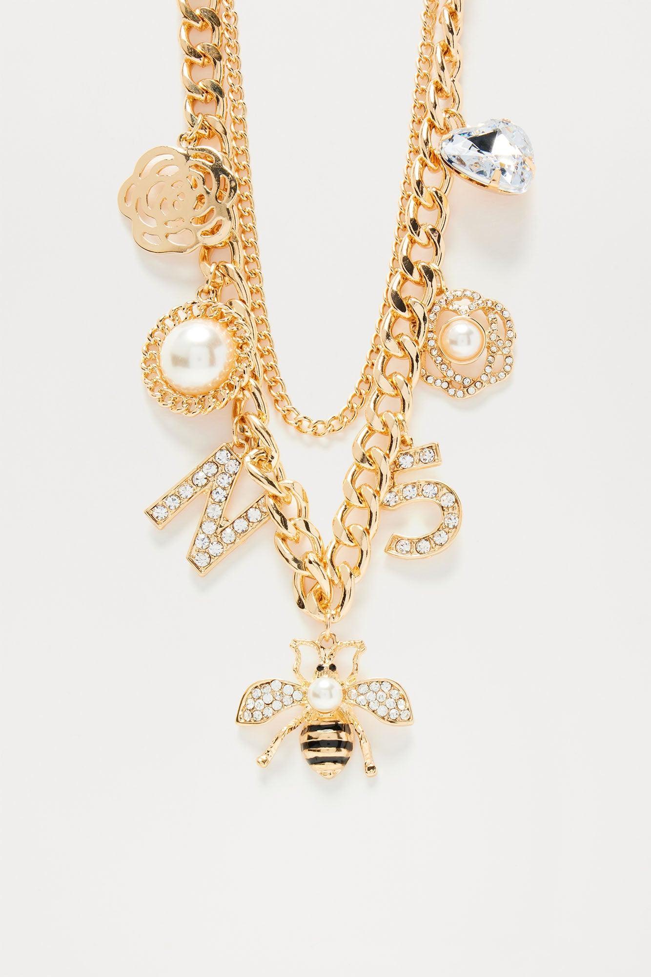 The Best Charms Necklace  - Gold Product Image