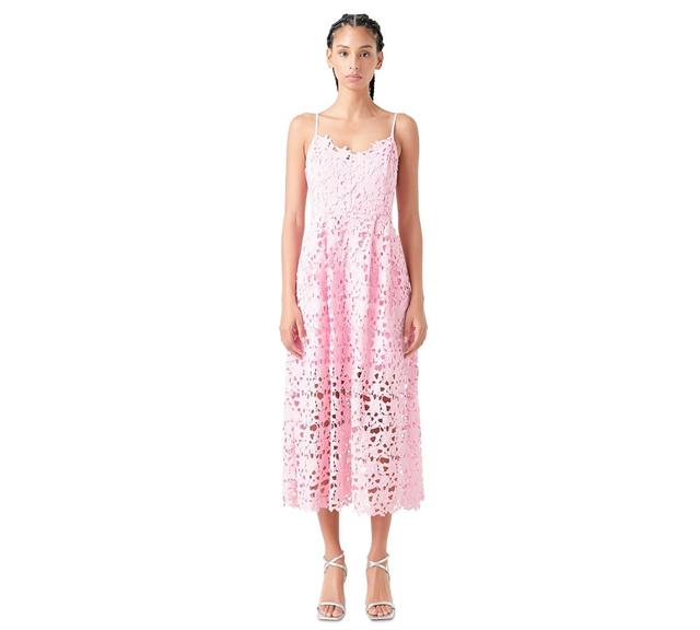 Women's Lace Cami Midi Dress Product Image