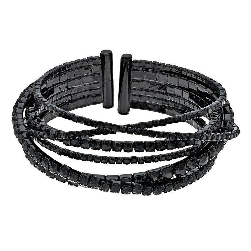 Simply Vera Vera Wang Black Chain Bangle Bracelet, Womens Product Image