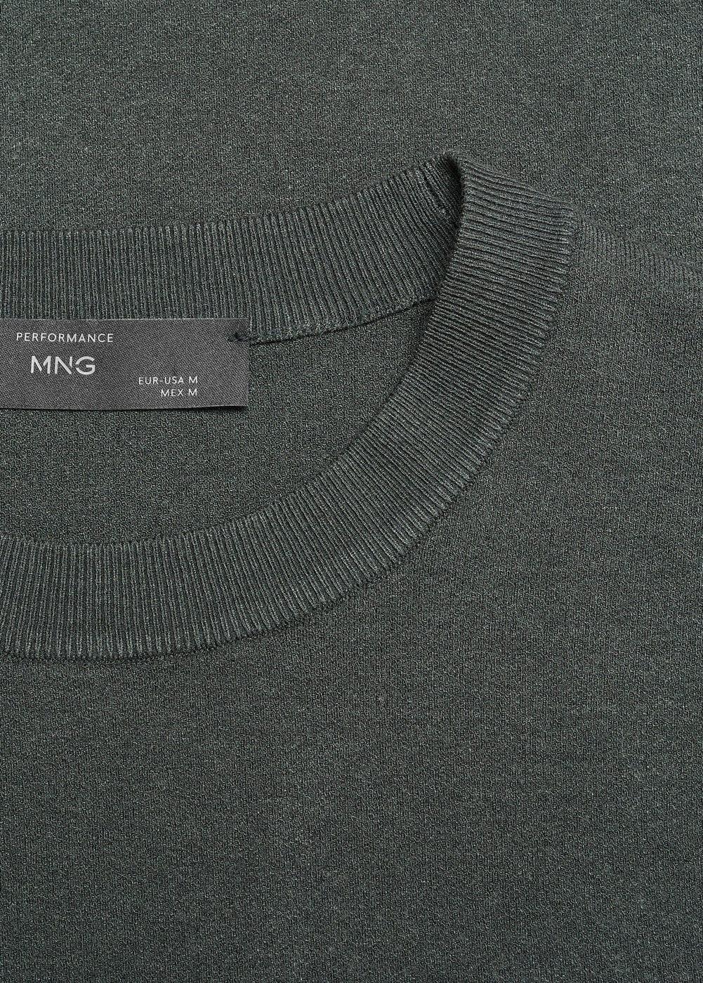 MANGO MAN - Thermoregulating fine-knit sweater dark greyMen Product Image