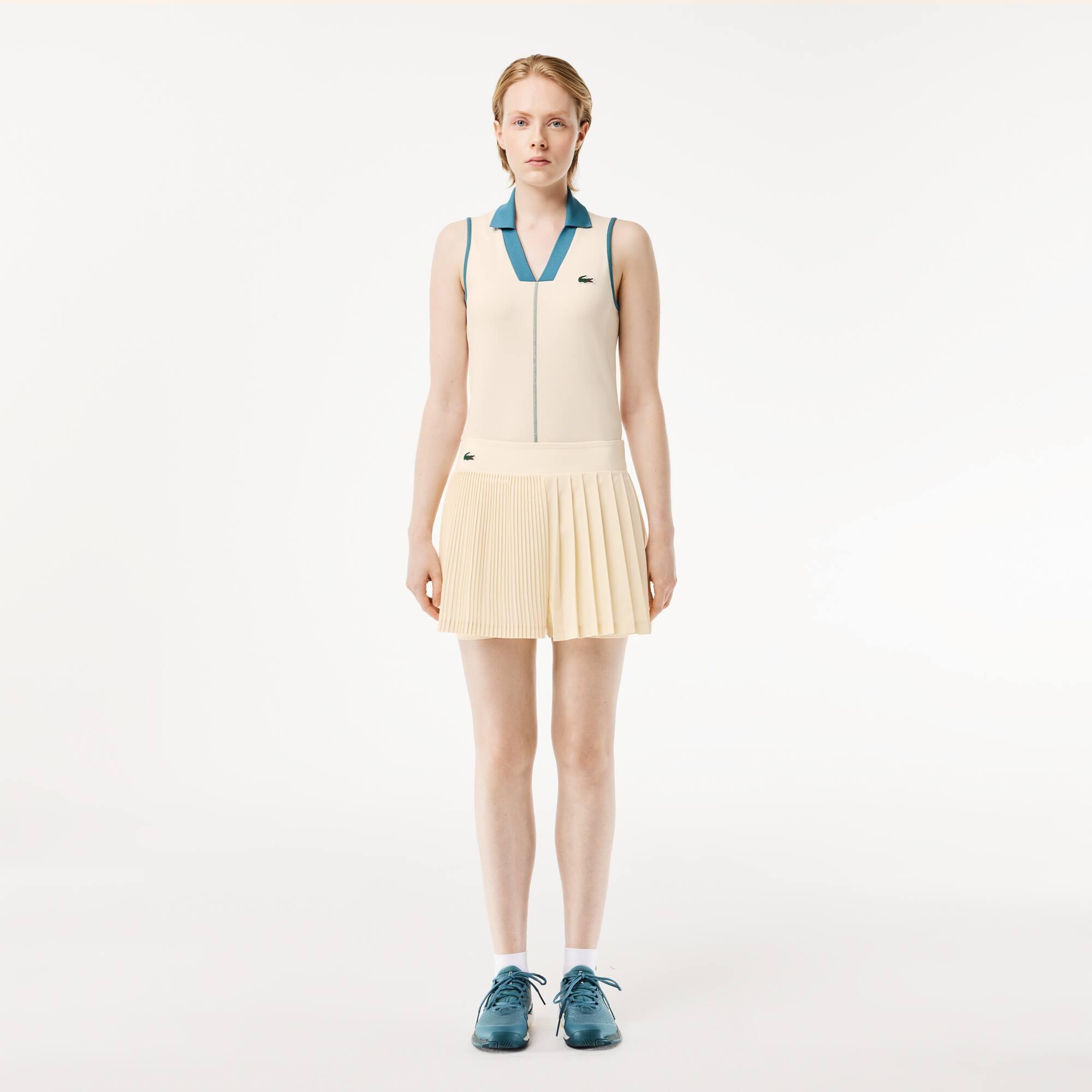 Pleated Lined Tennis Shorts Product Image