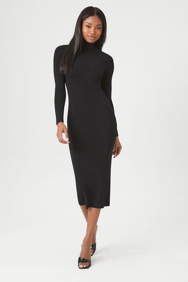 Mock Neck Midi Sweater Dress | Forever 21 Product Image