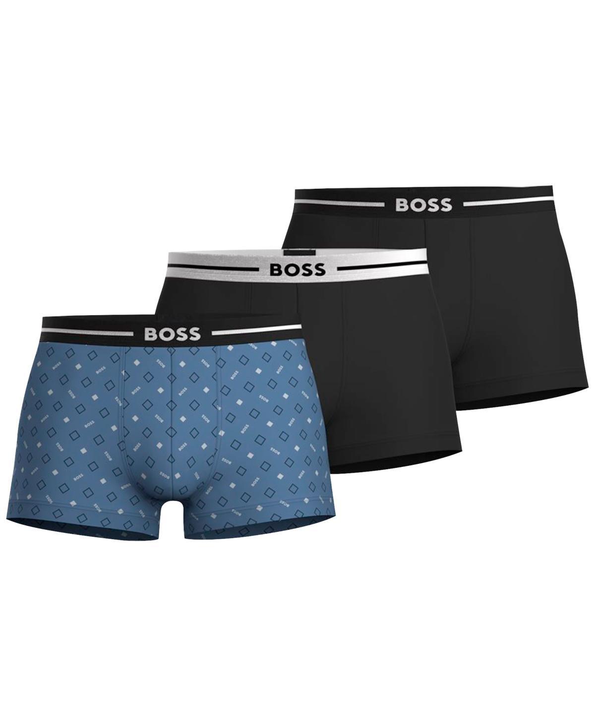 Boss Mens Bold Design Trunks, Pack of 3 Product Image