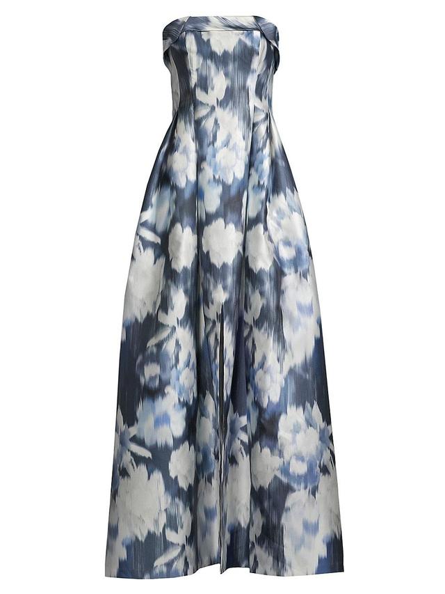 Womens Brielle Floral A-Line Gown Product Image