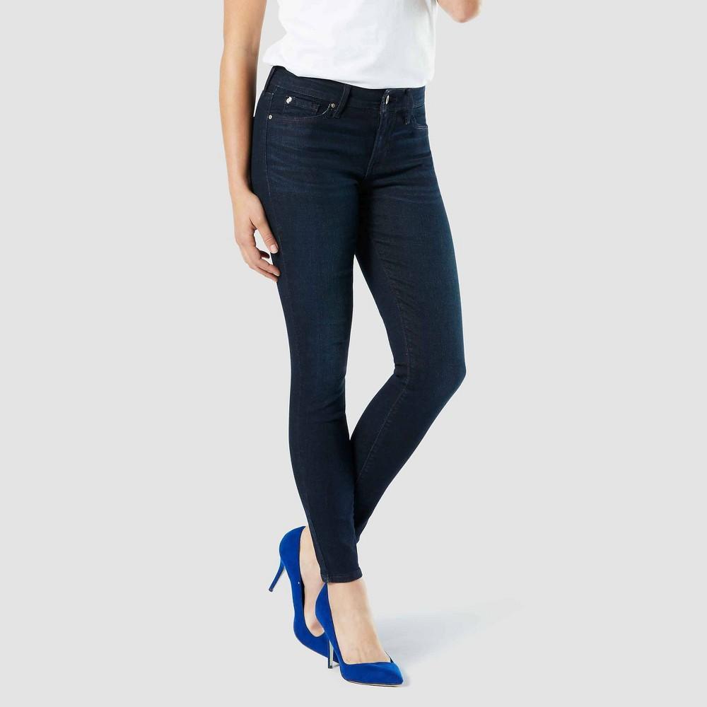 DENIZEN from Levis Womens Mid-Rise Skinny Jeans - Blue Empire 18 Long Product Image