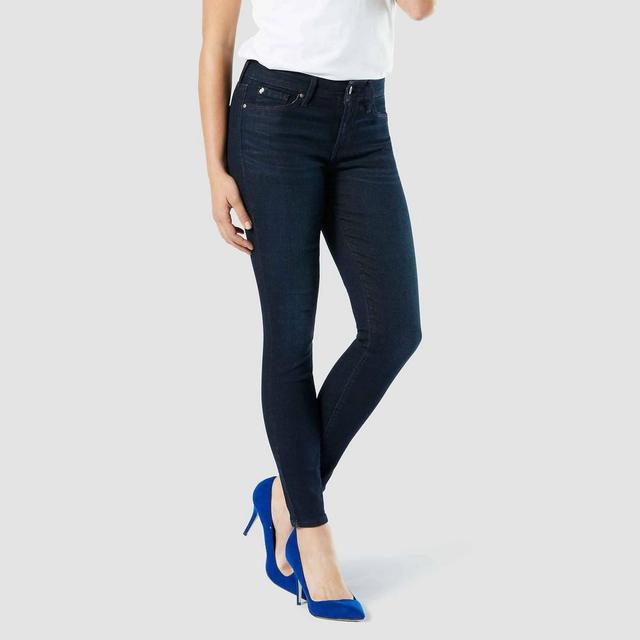 DENIZEN from Levis Womens Mid-Rise Skinny Jeans - Blue Empire 18 Short Product Image