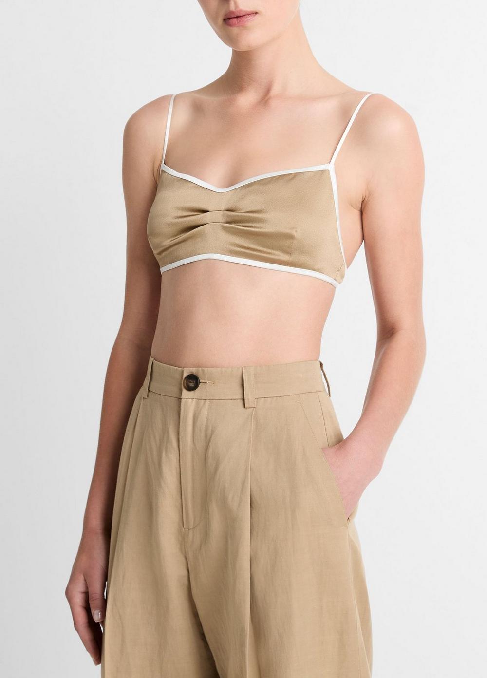 Silk Tipped Shrunken Camisole Product Image