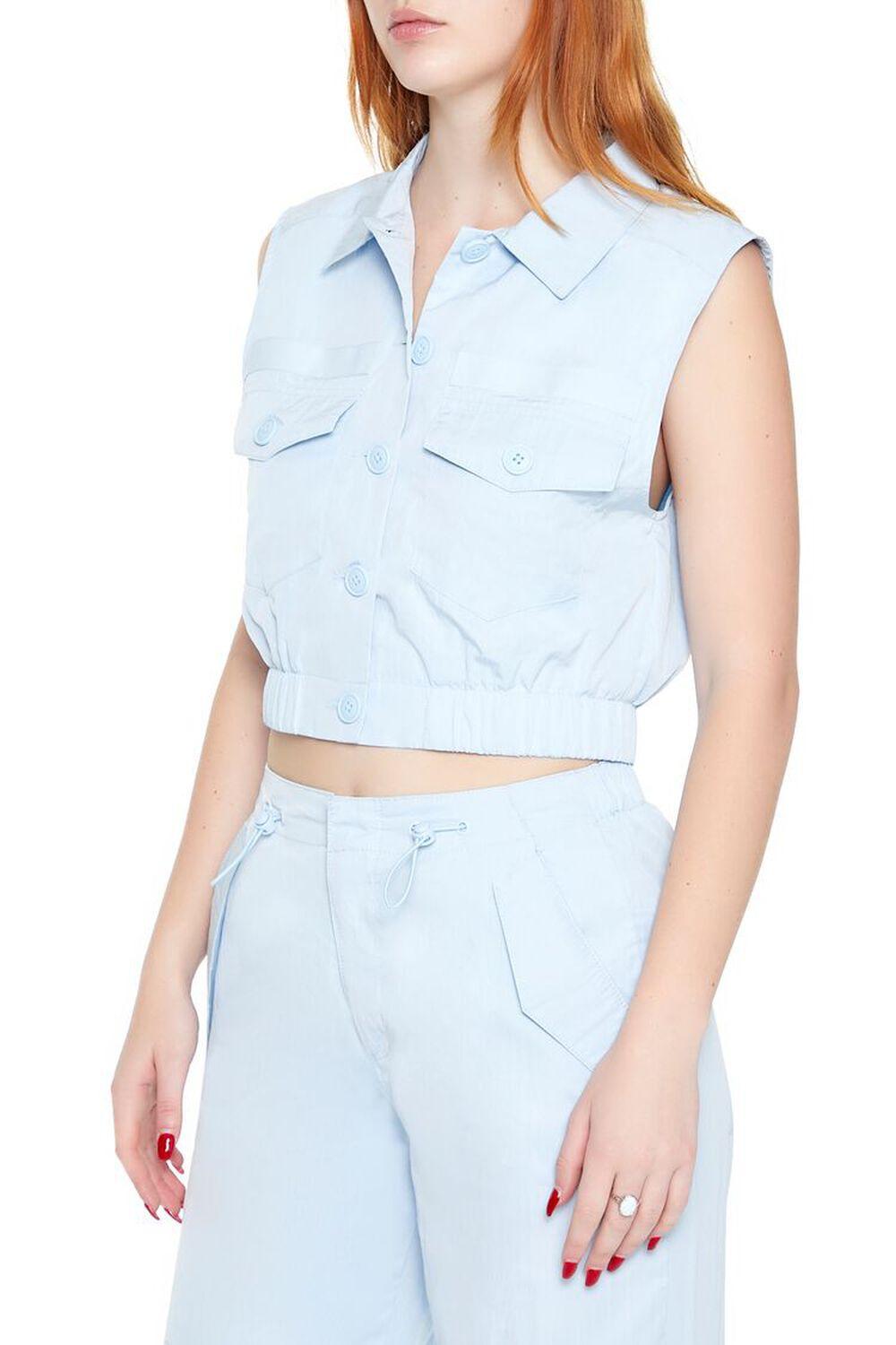 Button-Up Cropped Vest | Forever 21 Product Image