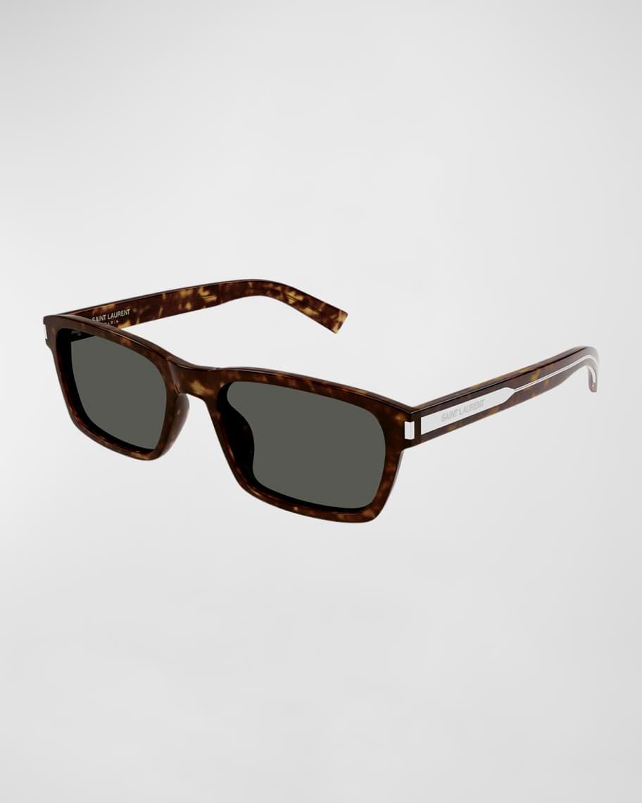 Men's Rectangle Acetate Sunglasses with Logo Detail Product Image