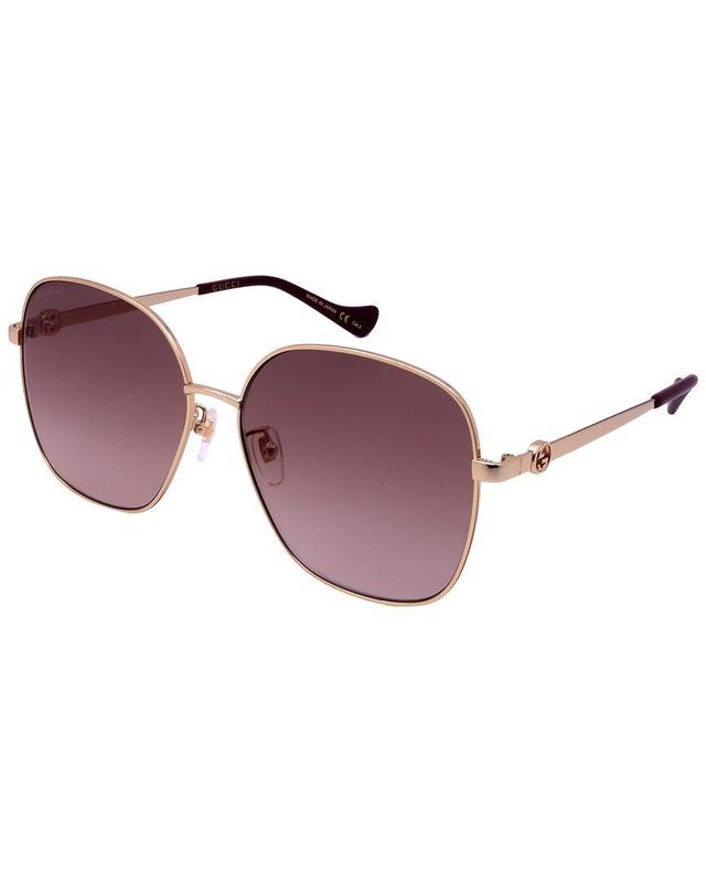 Women's Gg1089sa 61mm Sunglasses In Gold Product Image