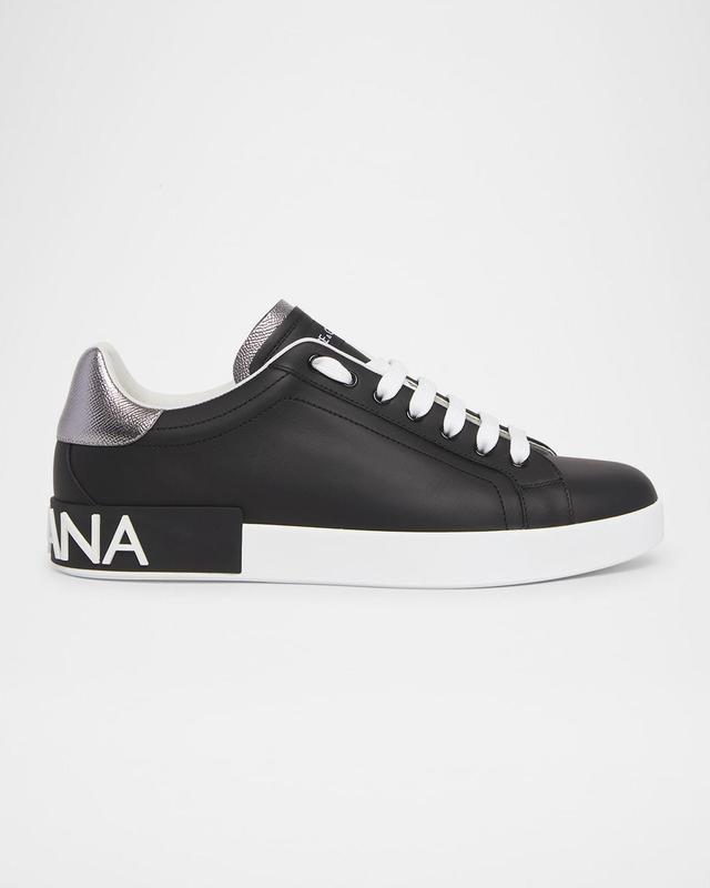 Men's Calfskin Portofino Low-Top Sneakers Product Image