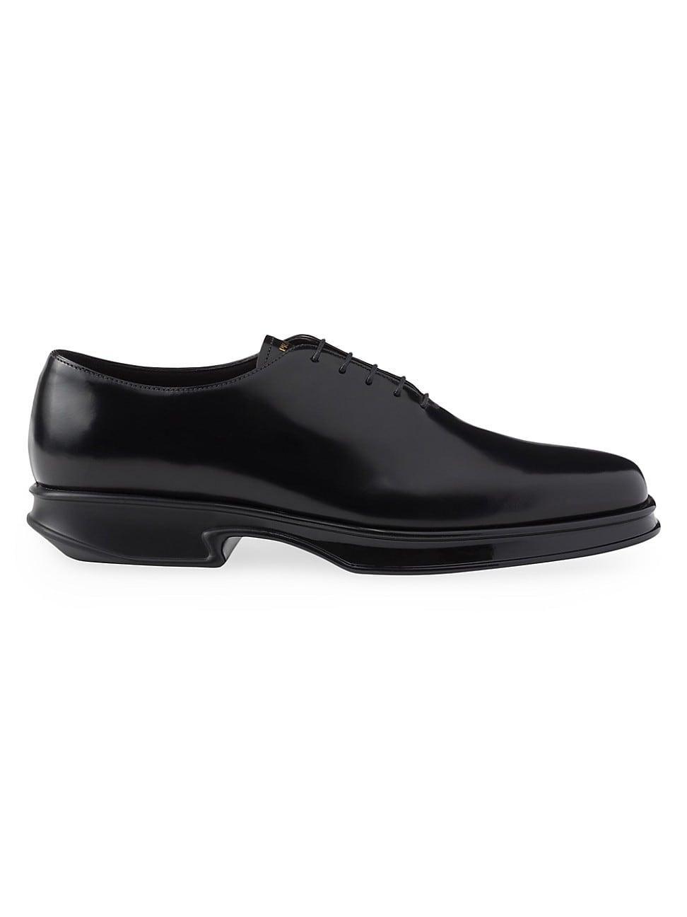 Mens Brushed Leather Lace-Up Shoes Product Image