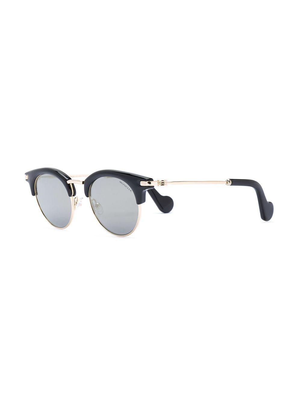 Eyewear Round Frame Sunglasses - Black Product Image