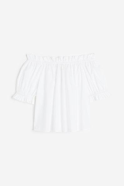 Ruffle-trimmed Off-the-shoulder Top Product Image