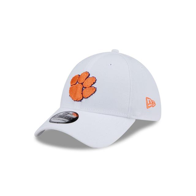 Clemson Tigers Chrome 39THIRTY Stretch Fit Hat Male Product Image