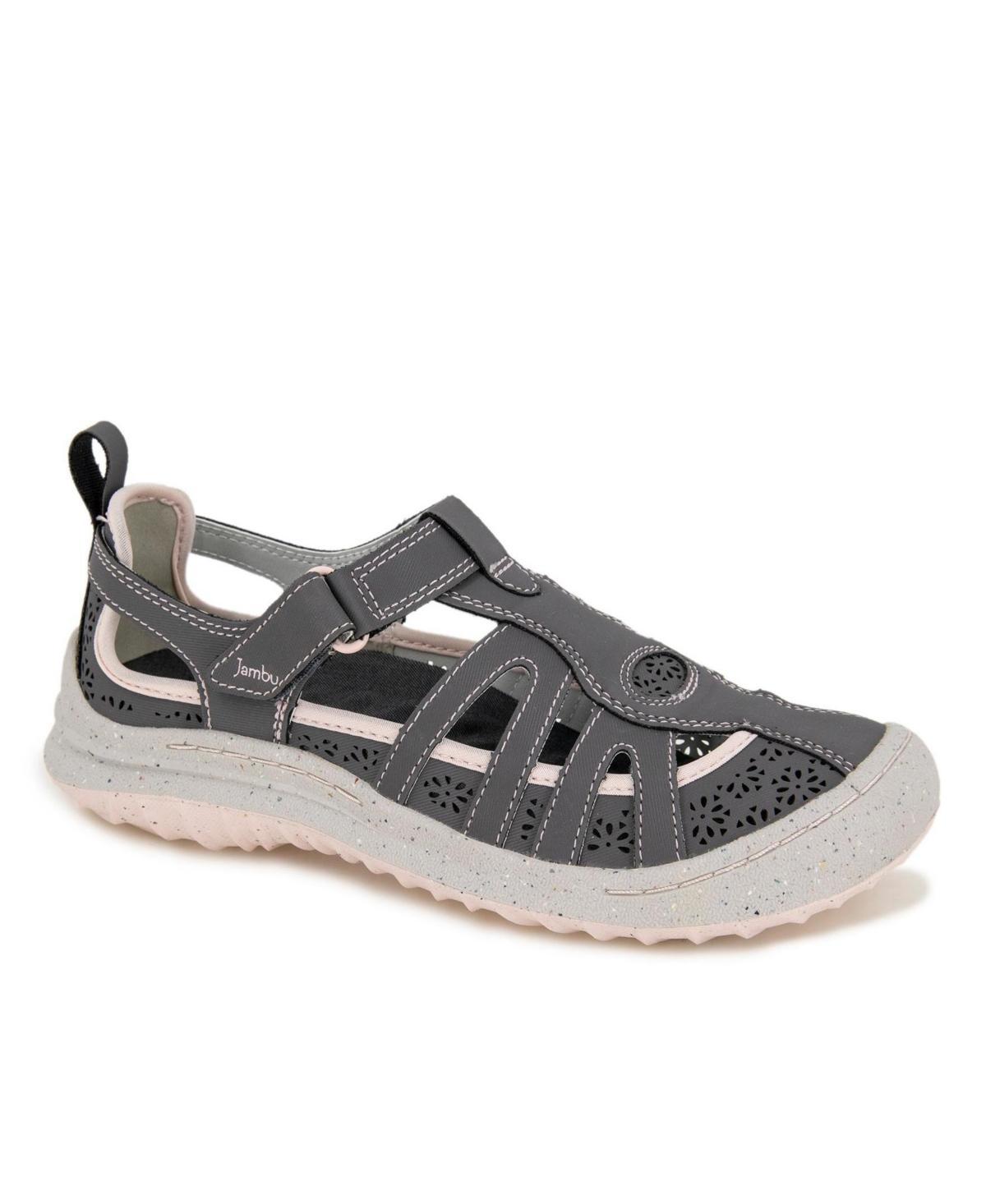 Jambu Womens Joy Flat Sandals - Light Gray Product Image