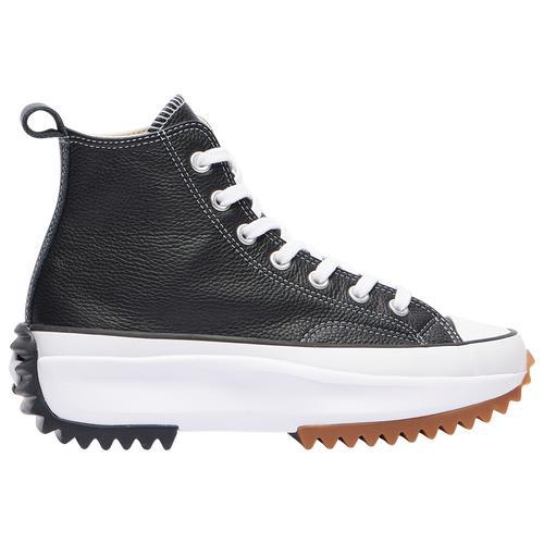 Converse Womens Run Star Hike Platform Foundational Leather - Shoes Black/White Product Image