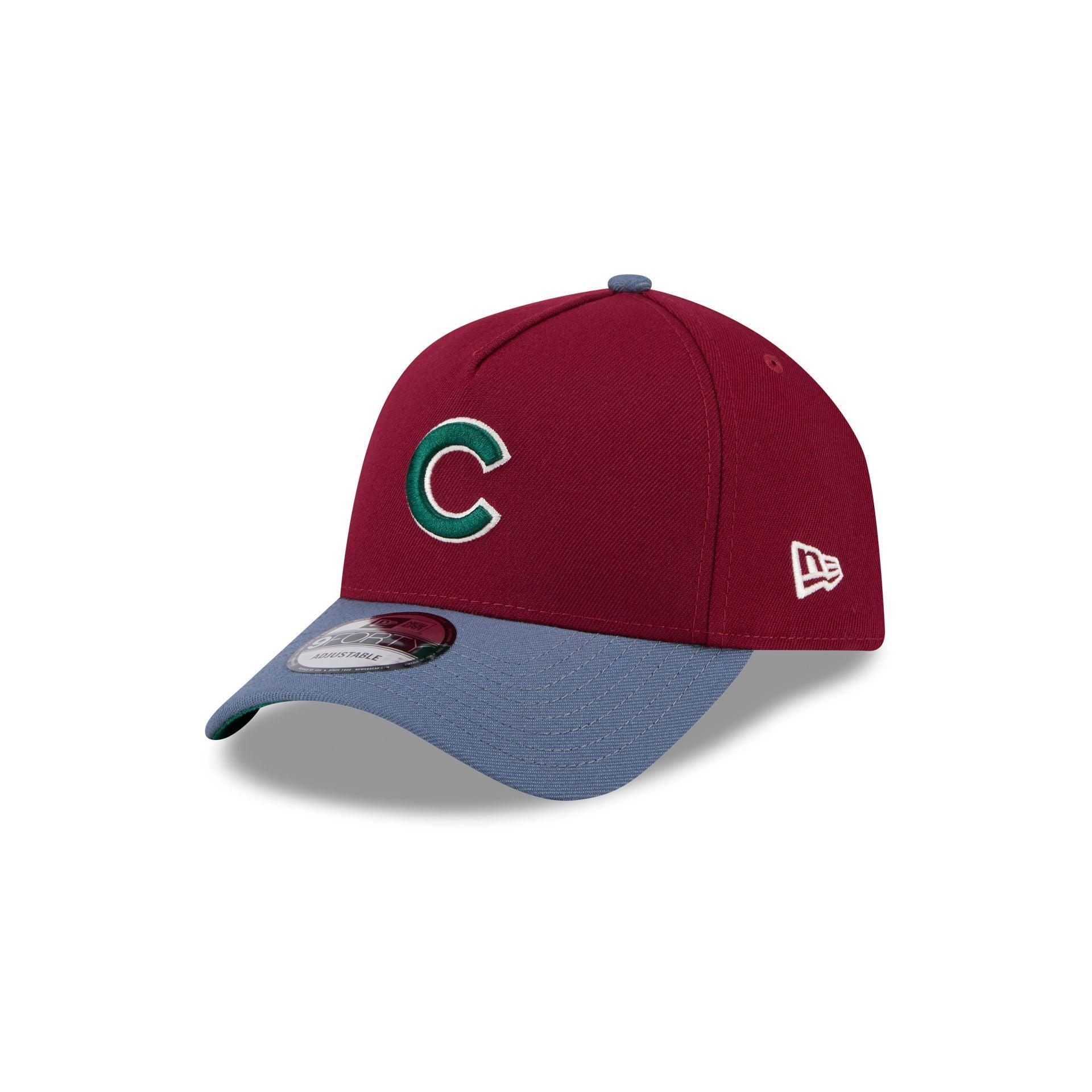 Chicago Cubs Cherry 9FORTY A-Frame Snapback Hat Male Product Image