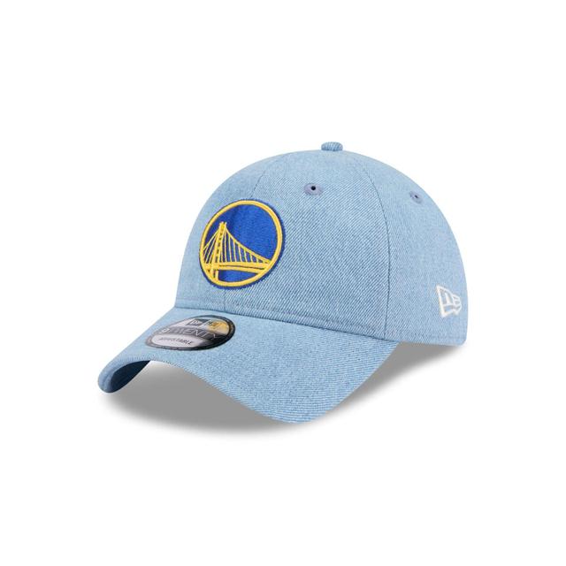 Golden State Warriors Washed Denim 9TWENTY Adjustable Hat Male Product Image