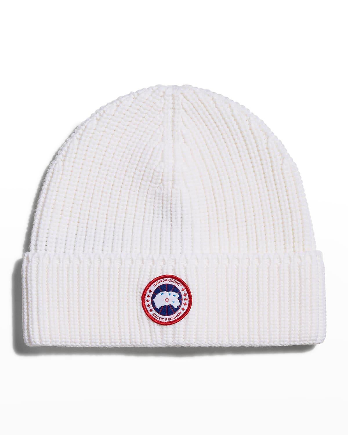 Mens Arctic Rib-Knit Wool Beanie Hat Product Image