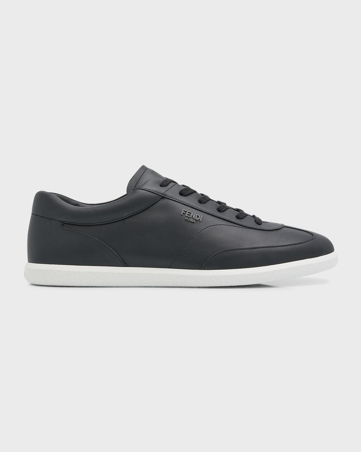 Mens Light T-Toe Leather Low-Top Sneakers Product Image