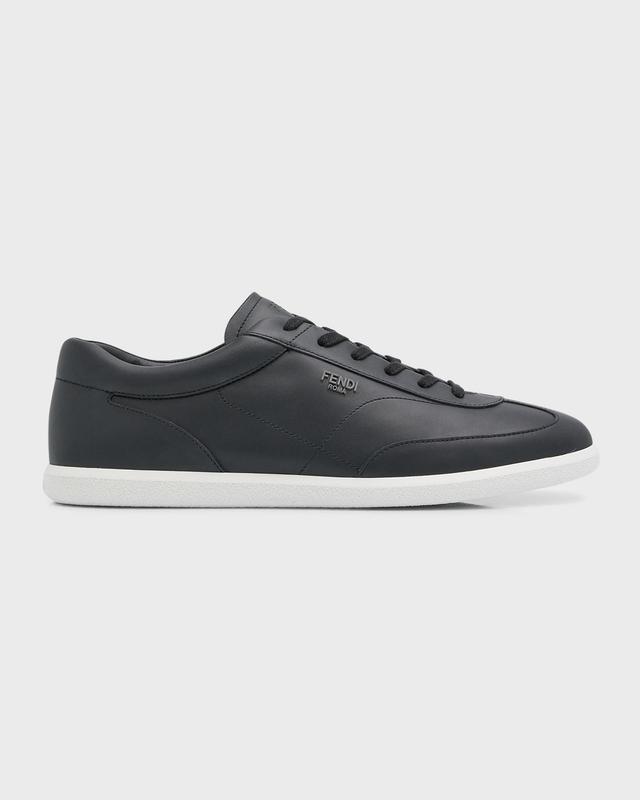 Men's Light T-Toe Leather Low-Top Sneakers Product Image