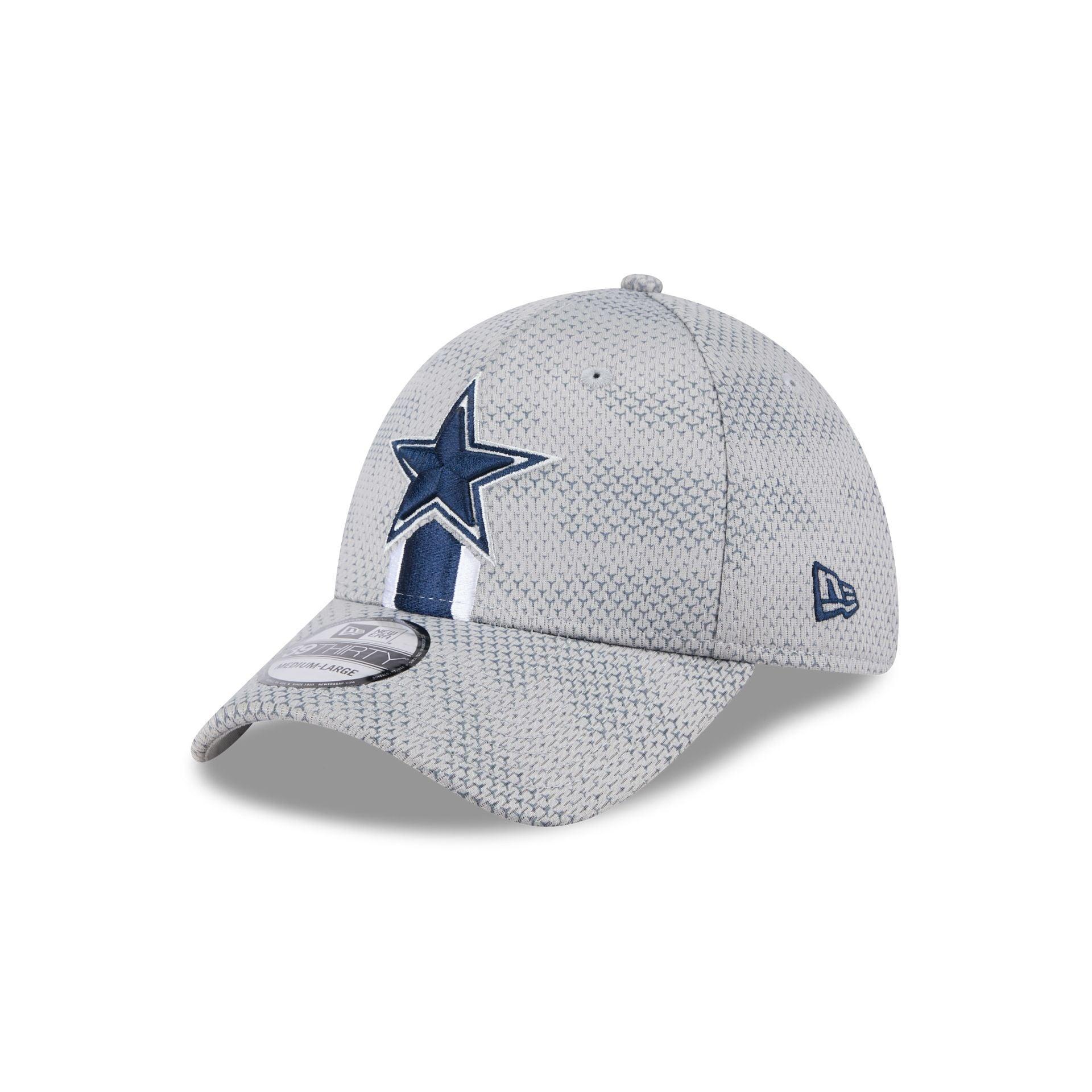 Dallas Cowboys 2024 Sideline Gray 39THIRTY Stretch Fit Hat Male Product Image