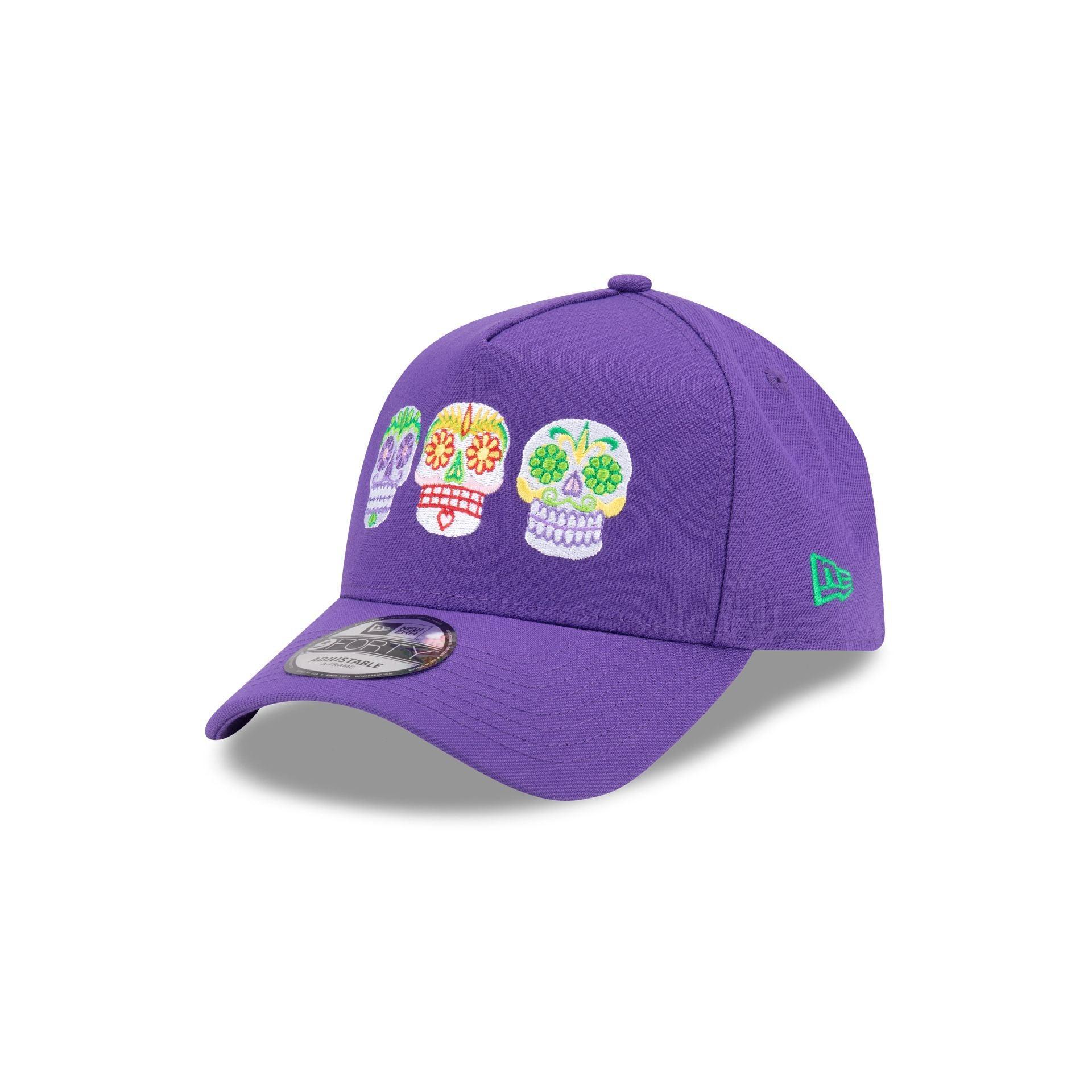 Cinco de Mayo Triple Sugar Skull 9FORTY A-Frame Snapback Hat Male Product Image