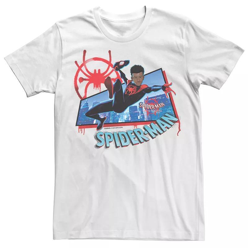 Mens Marvel Spider-Verse Morales Spider-Man Short Sleeve Graphic Tee Product Image