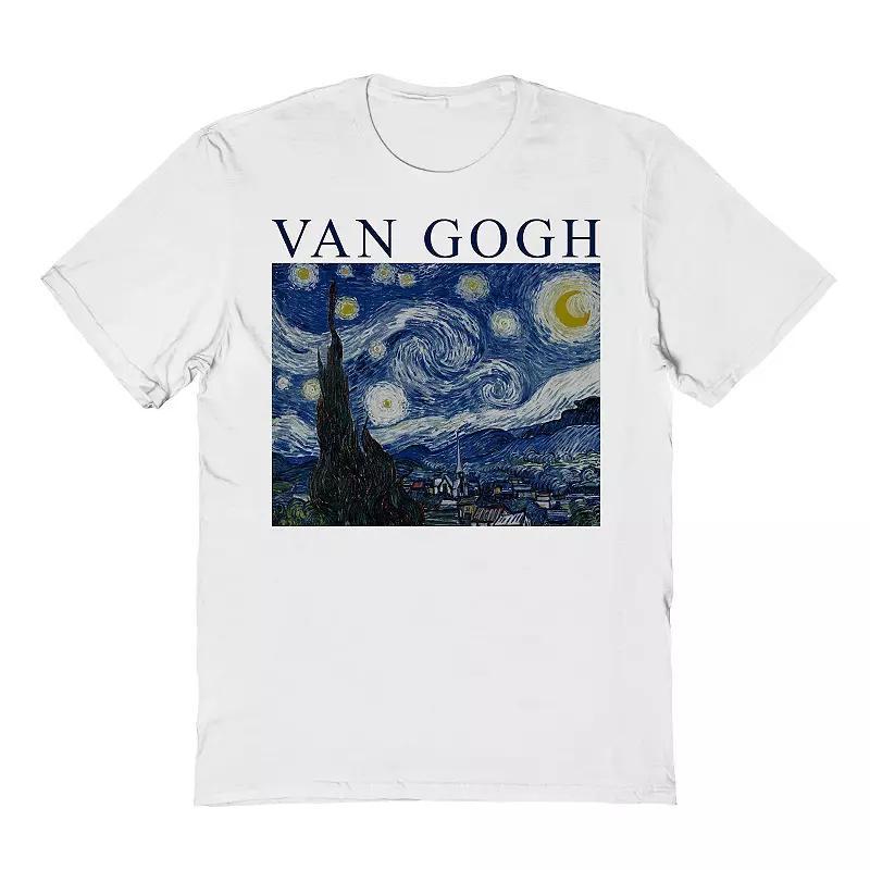 Mens Van Goghs Starry Night Fine Art Graphic Tee Product Image