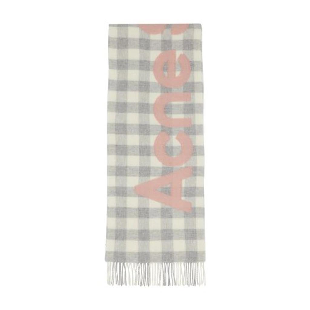 ACNE STUDIOS Scarf In Grey_pink Product Image