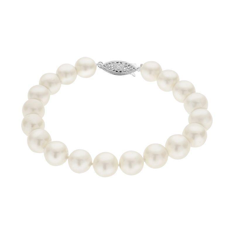 PearLustre by Imperial 8.5-9.5 mm Freshwater Cultured Pearl Bracelet - 7.5 in., Womens White Product Image