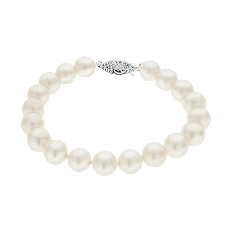 PearLustre by Imperial 8.5-9.5 mm Freshwater Cultured Pearl Bracelet - 7.5 in., Womens White Product Image