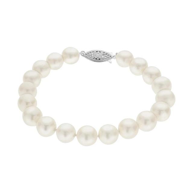 PearLustre by Imperial 8.5-9.5 mm Freshwater Cultured Pearl Bracelet - 7.5 in., Womens White Product Image