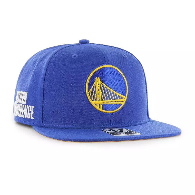 Mens 47 Royal Golden State Warriors High Post Captain Snapback Hat Product Image