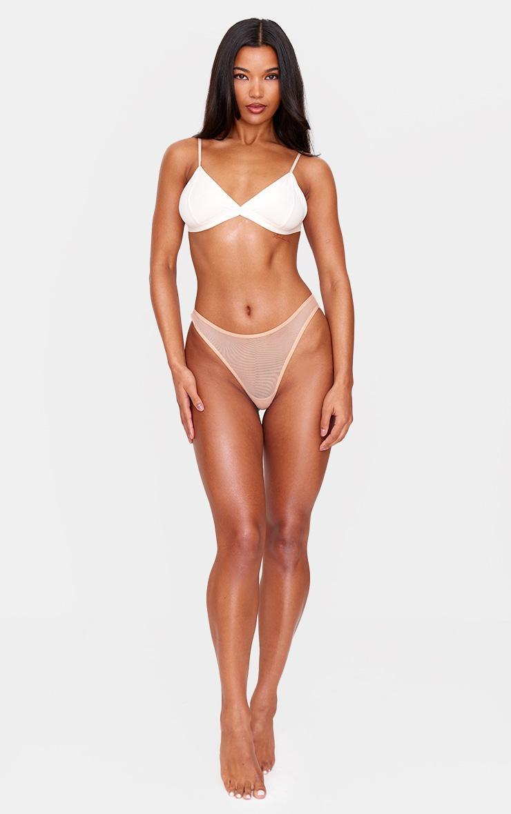 Nude Mesh Basic Thong Product Image