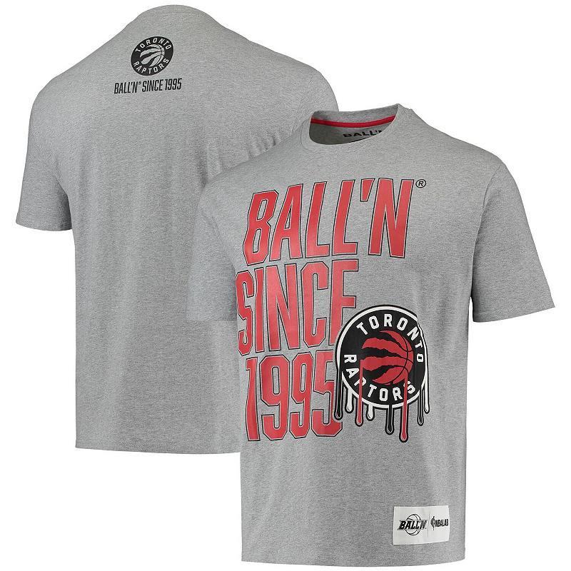 Mens BALLN Heathered Gray Toronto Raptors Since 1995 T-Shirt Product Image