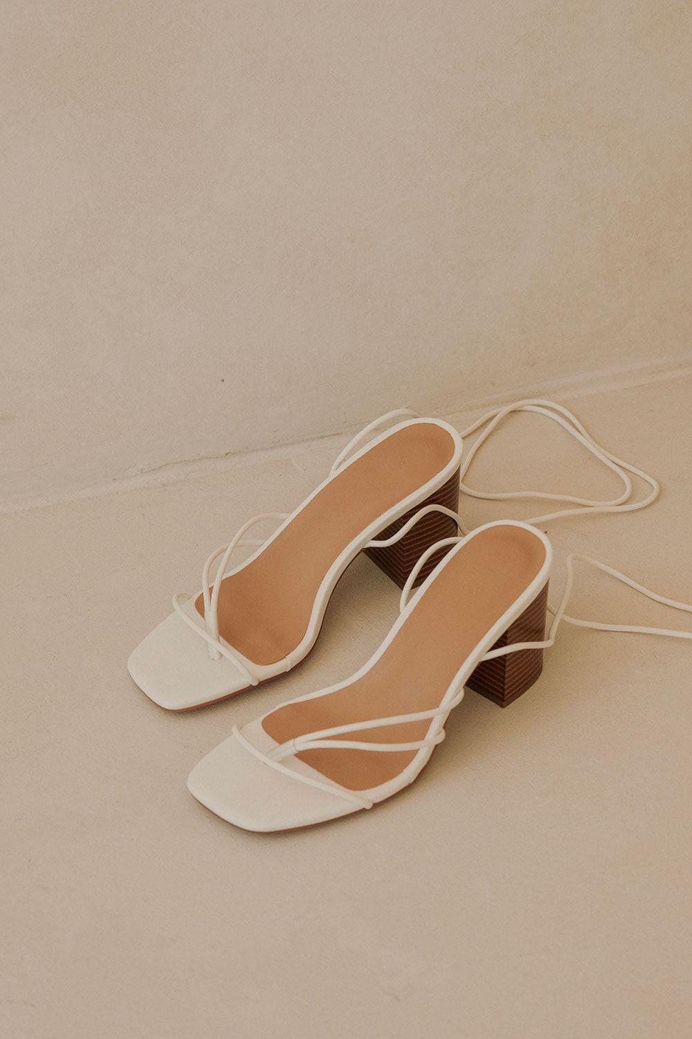 Zita Strappy Heels - White product image