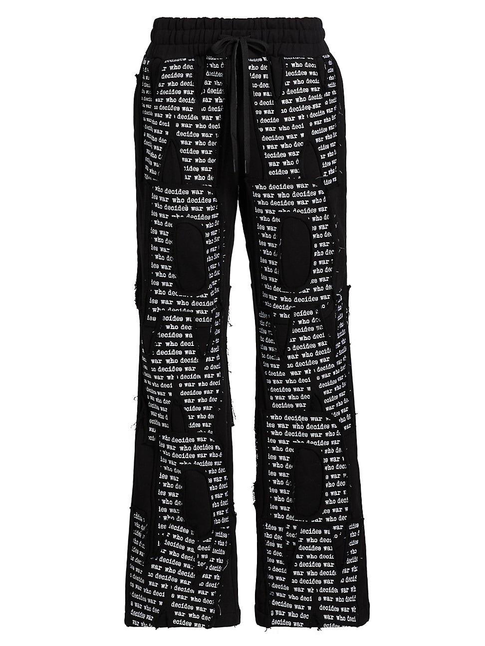 Mens Logo Cotton Drawstring Sweatpants Product Image